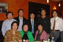 2007年中秋国庆忆故乡,校友同饮抒情怀